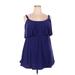 Croft & Barrow Casual Dress: Blue Dresses - Women's Size 22