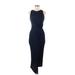 Nine Britton Casual Dress - Midi: Blue Dresses - Women's Size X-Small