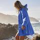 Packable Raincoat, Women, size: 14-16, regular, Blue, Polyester, by Lands' End