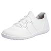 Slip-On Sneaker RIEKER "Barfußschuh", Damen, Gr. 36, weiß, Textil, Lederimitat, sportlich, Schuhe, Slipper, Freizeitschuh, Halbschuh mit elastischem Strickschaft, Topseller
