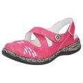 Klettschuh RIEKER Gr. 36, pink (fuchsia) Damen Schuhe Riemchenpumps