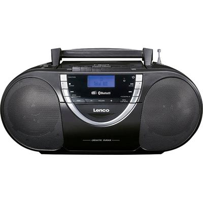 LENCO CD-Radiorecorder "SCD-6900BK - Tragbarer Radio-CD-Player mit DAB+, BT und Kassette", schwarz, B:26cm H:20,5cm T:37