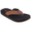 Zehentrenner SKECHERS "TANTRIC-COPANO", Herren, Gr. 48,5, braun, Lederimitat, casual, Schuhe, Sommerschuh, Schlappen, Poolslides, Badeschuh, mit Luxe Foam