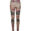 Leggings URBAN CLASSICS "Urban Classics Damen Ladies Camo Tech Mesh Leggings", Damen, Gr. S, US-Größen, rot (rotwood camo), 77% Polyester, 23% Elasthan, skinny fit, Hosen