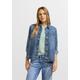 Jeansjacke CECIL Gr. XXL (46), blau (mid blue wash) Damen Jacken Jeansjacken