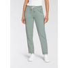 Jogginghose KANGAROOS, Damen, Gr. 40 (M), N-Gr, grün (khaki, gau), Sweatware, Obermaterial: 95% Baumwolle, 5% Elasthan, bedruckt, unifarben, casual, bequem knöchellang, Hosen, mit großen Taschen