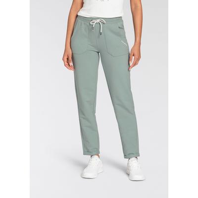 Jogginghose KANGAROOS, Damen, Gr. 48 (XL), N-Gr, grün (khaki, gau), Sweatware, Obermaterial: 95% Baumwolle, 5% Elasthan, bedruckt, unifarben, casual, bequem knöchellang, Hosen, mit großen Taschen Image
