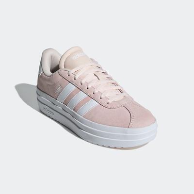 Sneaker ADIDAS SPORTSWEAR "VL COURT BOLD", Gr. 40, rosa (wonder quartz, cloud weiß, cloud weiß), Leder, Synthetik, sport