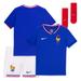 Infant Nike Blue France National Team 2024 Home Stadium Jersey Kit Set