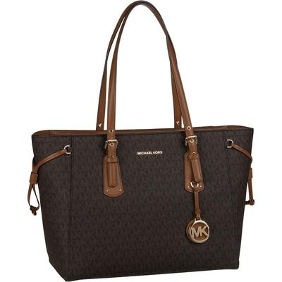 Michael Kors - Handtasche Voyager Medium MF TZ Tote MK Signature Umhängetaschen 1 ct Braun Damen