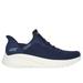 Skechers Women's Slip-ins: BOBS Sport Squad Chaos Sneaker | Size 7.5 Wide | Navy | Textile/Synthetic | Vegan | Machine Washable