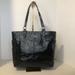 Coach Bags | Euc Coach Gallery Embossed Signature C Patent Leather Tote | Color: Black/Silver | Size: Os