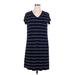 Market and Spruce Casual Dress - Shift: Blue Stripes Dresses - Women's Size 1X
