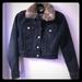 Levi's Jackets & Coats | Levi’s Cropped Removable Fur Collar Jacket | Color: Blue | Size: S