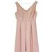 J. Crew Dresses | J. Crew Sleeveless Pastel Pink Fit & Flare Dress Size 2 Kami V-Neck Nwt | Color: Pink | Size: 2