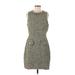 Alexia Admor Casual Dress - Mini: Green Marled Dresses - Women's Size 8