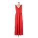 LOFT Beach Casual Dress: Orange Dresses - Women's Size Medium