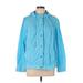 Zenergy by Chico's Windbreaker Jacket: Blue Jackets & Outerwear - Women's Size Large