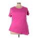 Avenue Short Sleeve T-Shirt: Pink Tops - Women's Size 18 Plus