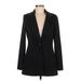 Calvin Klein Blazer Jacket: Black Houndstooth Jackets & Outerwear - Women's Size Medium