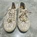 Michael Kors Shoes | Michael Kors Womens Monogram Brown Beige Shoes Sneakers Tennis Shoes Size 7 Vtg | Color: Brown/White | Size: 7