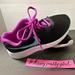 Nike Shoes | Girls Nike Running Shoes - Sz 1 Y (Youth) Like New - Black, Turquoise & Purple | Color: Black/Purple | Size: 1g