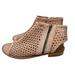 Anthropologie Shoes | Anthropologie Musse & Cloude Pink Perforated Suede Peep Toe Sandals | Color: Pink/Tan | Size: 37eu