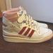 Adidas Shoes | Adidas Originals Womens Forum 84 High In Off White/Glow Pink/Vivid Red | Color: White | Size: 7.5