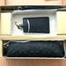 Coach Accessories | Authentic Nwt Boxed Pencil Case And Id Lanyard Set In Signature Leather $188 | Color: Black | Size: Os