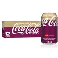 Coca Cola Cherry,Cherry Vanilla & Vanilla Cans 355ml - Classic Refreshment Enhanced Taste (Coca Cola Cherry Vanilla Can - 355ml, 12 Cans (Full Box))