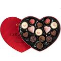 2x 209g Martin's Chocolatier Box of Belgian Pralines Chocolates in Heart Shaped Box - Love Box full of Hearts, Perfect Valentines Day Gifts for Him or Her - Variety of Milk, Dark, White Pralines (RED)