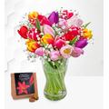 Tulip Supreme With Lily Bulbs - Flowers - Fresh Bouquet - Flowers - Flowers Next Day - Thank You Flowers - Anniversary Flowers - Occasion Flowers - Get Well Flowers - Fresh Cut Flowers