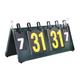 F Fityle Flip Scoreboard Table Score Table Tennis Steel Plate Box Basketball Score Board for Tennis Professional Competitions