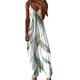 GerRit Dress Boho Maxi Dress For Women V Neck Sleeveless High Waist Gradient Loose Long Dresses-color 25-l