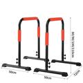 dip bar Dip Bars, Heavy Duty Adjustable Height Strength Training Dip Bar Stand, Home Gym Workout Dip Bar Stand, Tricep Squats, Pullups, Dips, Home Workout Adjustable Double Bars (Size : Black and red