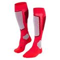 FALKE Women's SK2 Intermediate Wool W KH Breathable Warm Thick 1 Pair Skiing Socks, Red (Rose 8680), 4-5