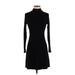 Banana Republic Casual Dress - Sweater Dress: Black Solid Dresses - Women's Size X-Small