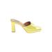 Topshop Heels: Yellow Color Block Shoes - Women's Size 39