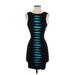 GUESS by Marciano Casual Dress - Bodycon High Neck Sleeveless: Black Solid Dresses - Women's Size X-Small