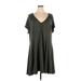 Torrid Casual Dress - Fit & Flare: Gray Solid Dresses - Women's Size 3X Plus