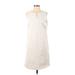 Liz Claiborne Casual Dress - Shift: Ivory Dresses - Women's Size Small