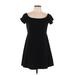 Old Navy Casual Dress - Fit & Flare: Black Solid Dresses - Women's Size Large