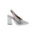 Vince Camuto Heels: Silver Shoes - Women's Size 9 1/2