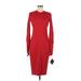 Victoria Beckham Casual Dress - Midi: Red Dresses - New - Women's Size 8