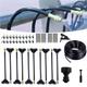 32.8ft Misting System Kits Outdoor Cooling Mist System Drip Irrigation Mister With 10pcs Misting Nozzle Spinklers For Home Garden Patio (Color : Black, Size : 10m)