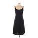 DressBarn Casual Dress - Shift: Black Solid Dresses - Women's Size 6