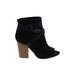 Shoedazzle Ankle Boots: Black Shoes - Women's Size 8 1/2