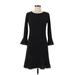 MICHAEL Michael Kors Casual Dress - Sweater Dress: Black Stars Dresses - Women's Size X-Small