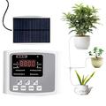 Automatic Drip Irrigation Kits, Intelligent Plant Self Watering System with Parameter Memory Function Battery/Solar Power Irrigation System for Garden Plants Watering