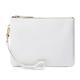 DORIS&JACKY Lambskin Leather Wristlet Clutch Purse For Women Large Soft Designer Wallet With Strap…, Goat-white